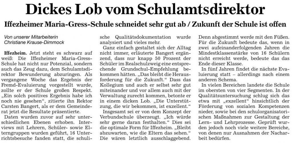 Maria-Gress-Schule Iffezheim